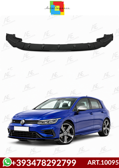 💕ART.10095 SPLITTER VW Golf 7.5 R & R linea (2017-2019) Nero lucido💕