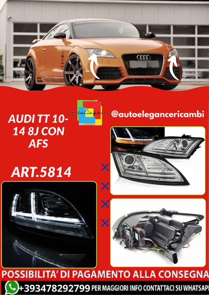 💕ART.5814 FARI ANTERIORI AUDI TT 10-14 8J con AFS💕