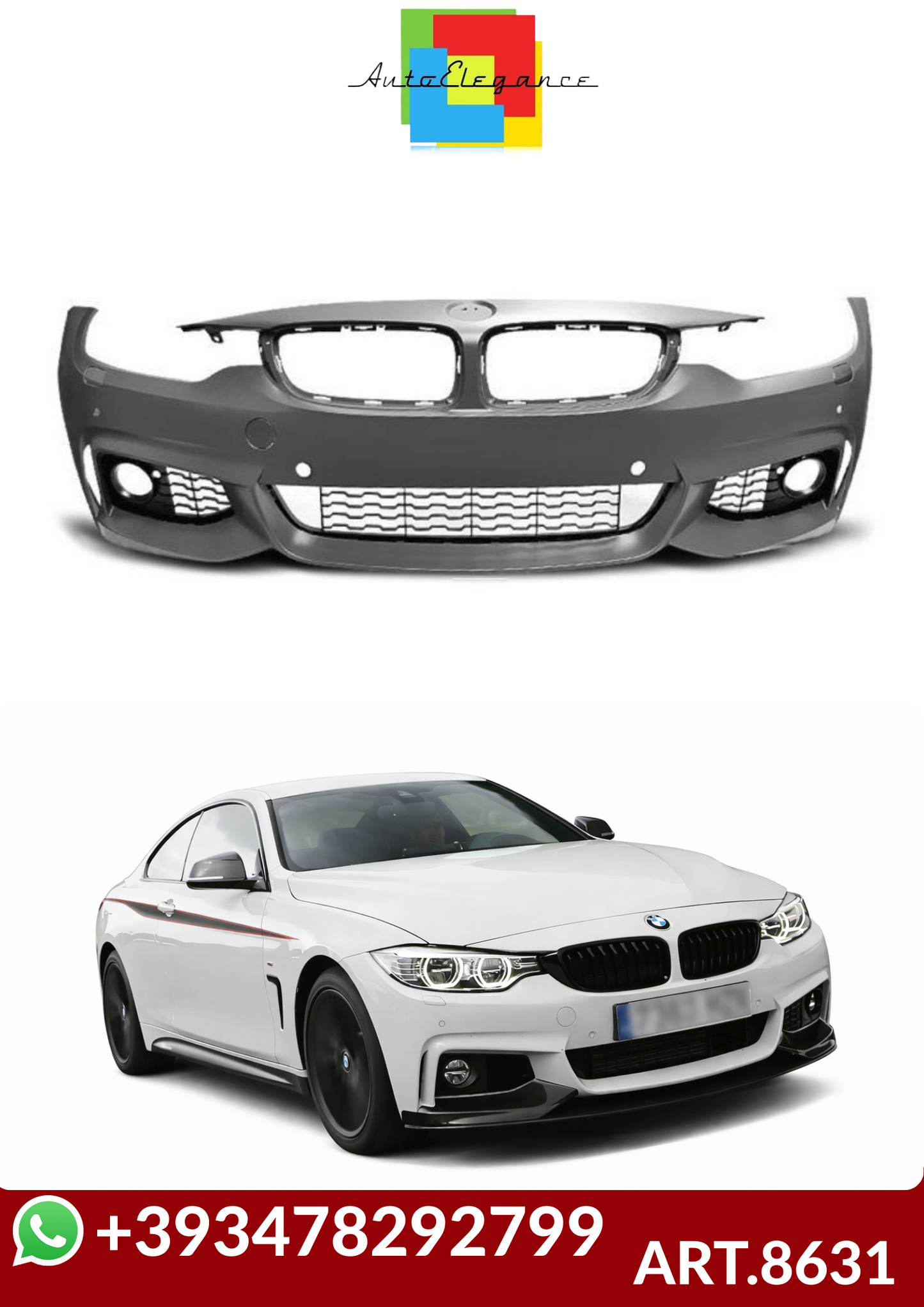 💕ART.8631 PARAURTI ANTERIORI BMW 4 (F32, F33) M-SPORT💕