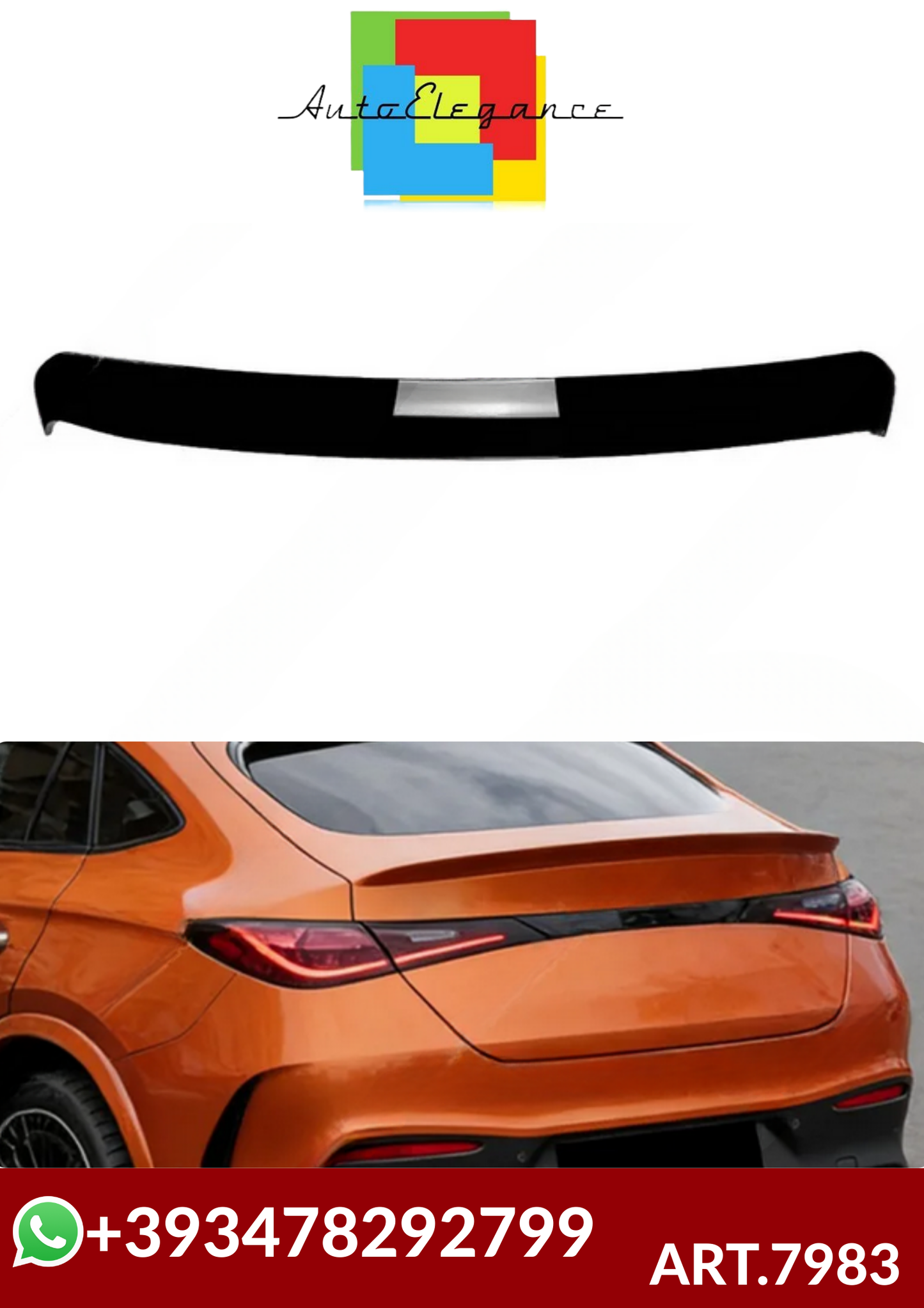 💕ART.7983  SPOILER Mercedes Benz GLC Coupe C254 2023+ 💕