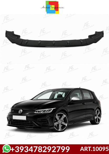 💕ART.10095 SPLITTER VW Golf 7.5 R & R linea (2017-2019) Nero lucido💕