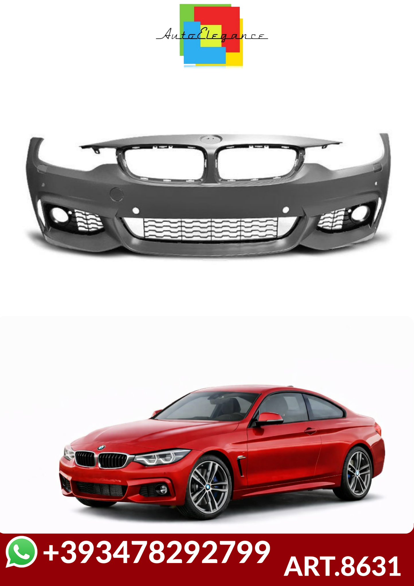 💕ART.8631 PARAURTI ANTERIORI BMW 4 (F32, F33) M-SPORT💕