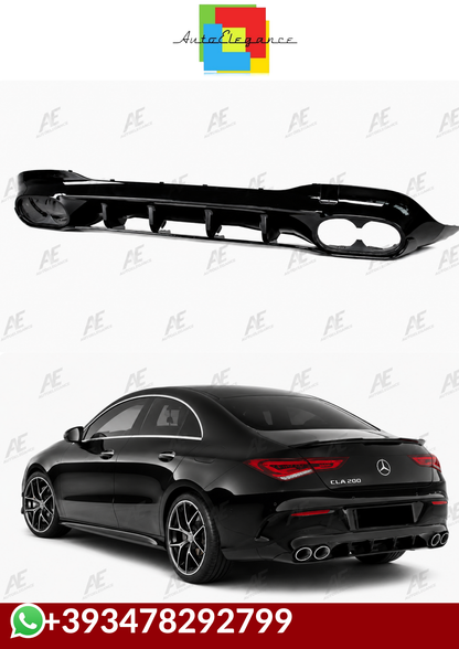 💕DIFFUSORI MERCEDES CLA W118 C118 AMG NERO LUCIDO💕