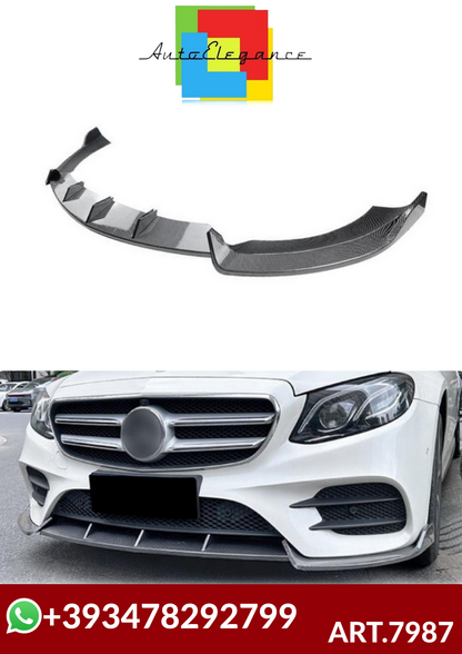 💕ART.7987 SPLITTER MERCEDES W213 E260 E300 E43 AMG 2017-2019 CARBONIO💕