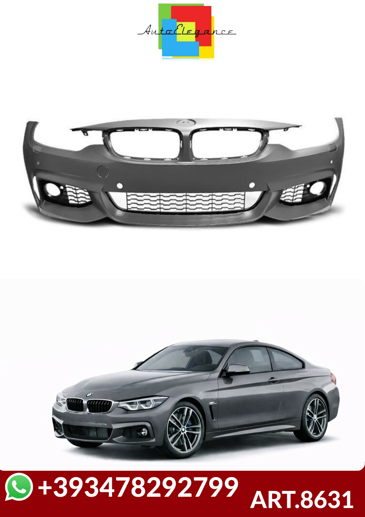 💕ART.8631 PARAURTI ANTERIORI BMW 4 (F32, F33) M-SPORT💕