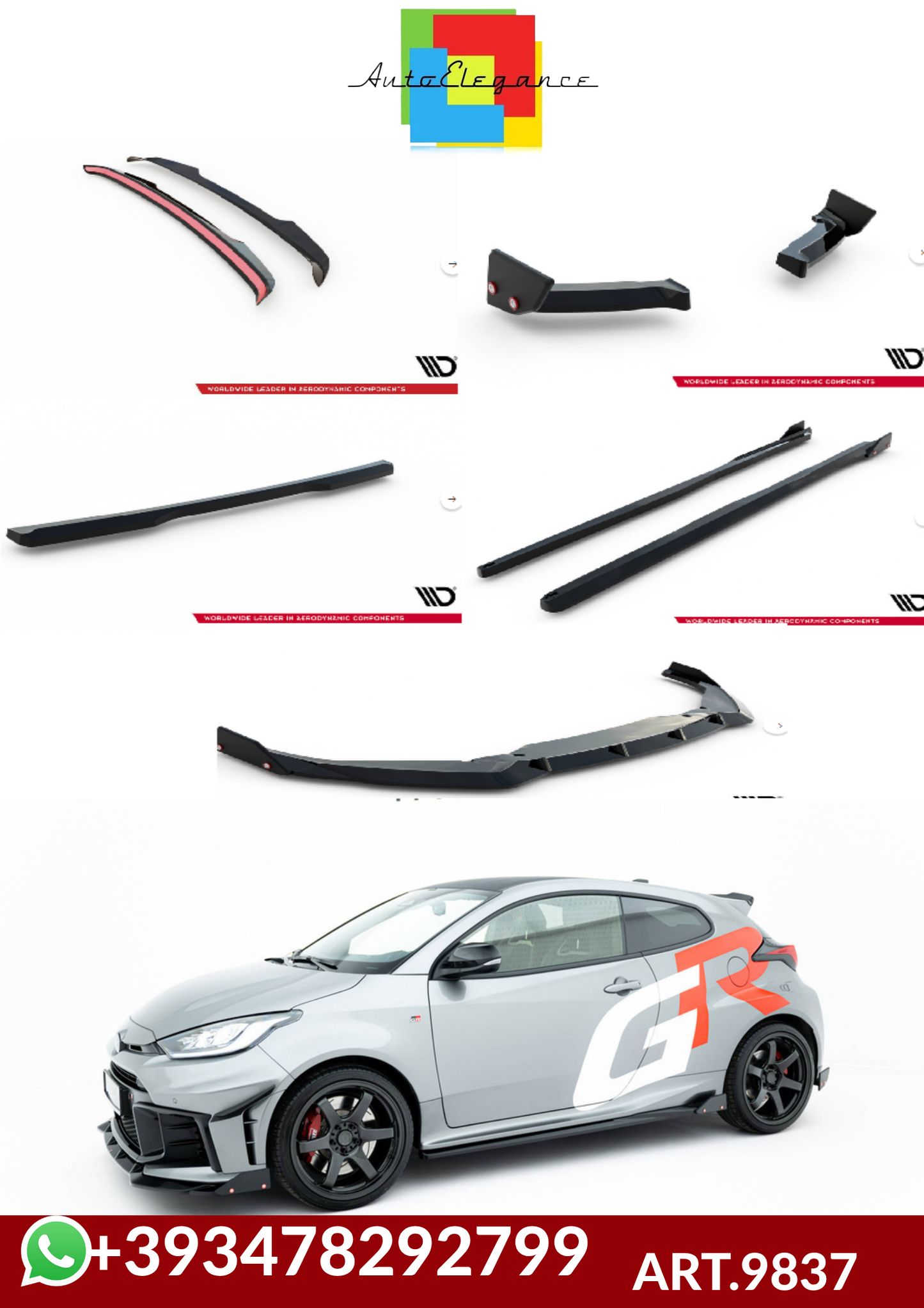 💕ART.9837  BODYKIT V.2 Toyota GR Yaris Mk4 Facelift💕