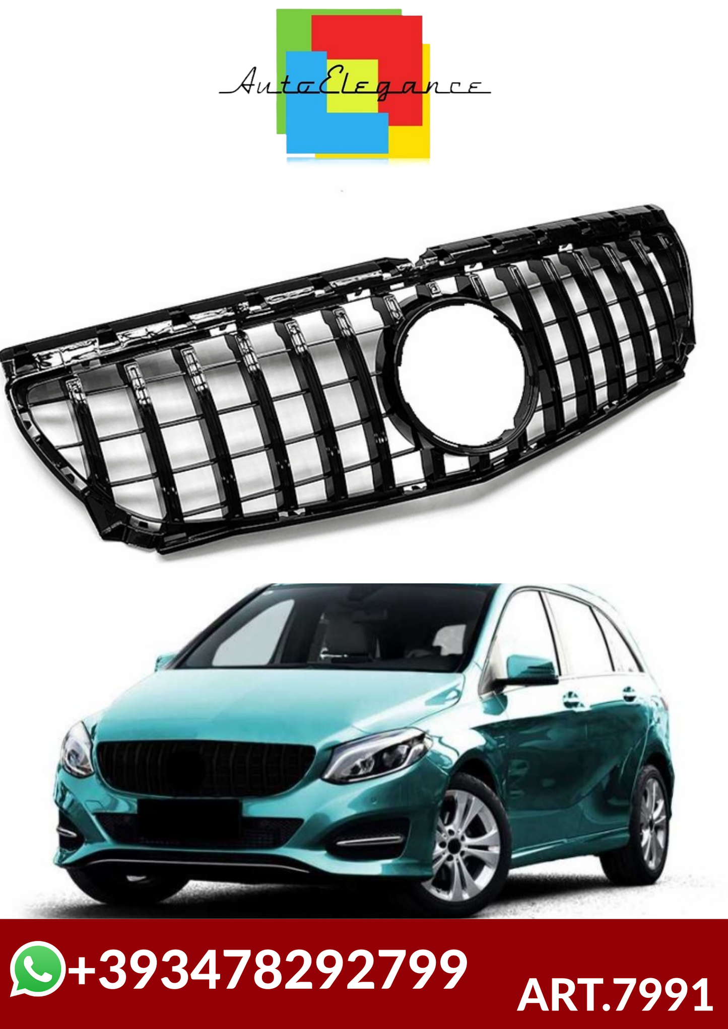 💕ART.7991 GRIGLIA Mercedes Benz B-Class W246 2015~2019💕