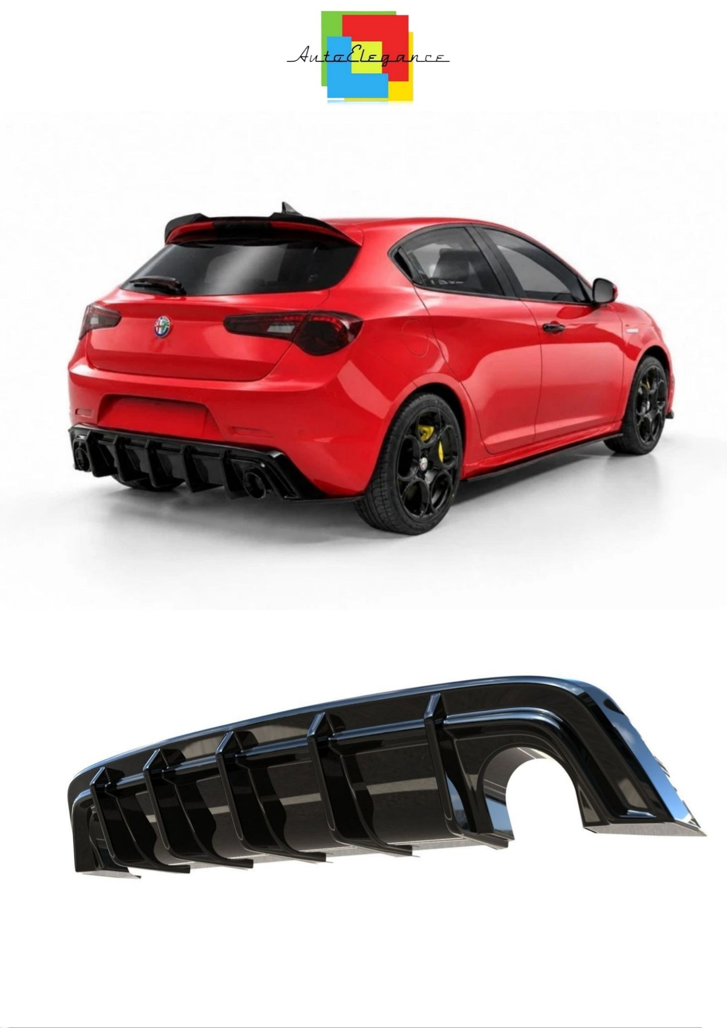 SPLITTER SUITABLE FOR VW GOLF 8 GTI GTD RLINE LOOK GLOSSY BLACK SPORTY DESIGN 