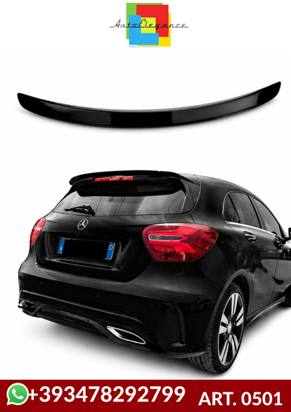 💕ART. 0501 SPOILER M.BENZ CLASSE A W176 2012-2018 NERO LUCIDO💕