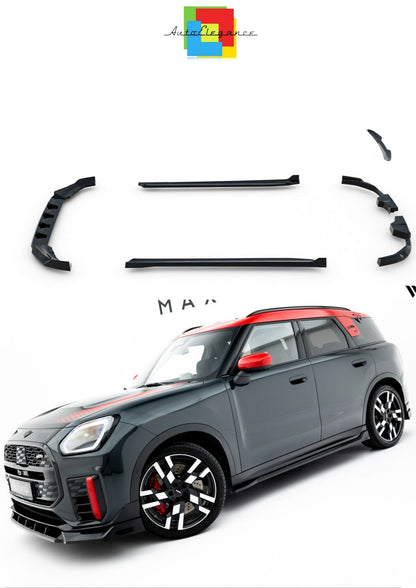 SPLITTER SUITABLE FOR VW GOLF 8 GTI GTD RLINE LOOK GLOSSY BLACK SPORTY DESIGN 