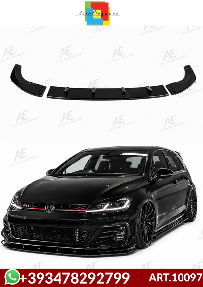 💕ART.10097 SPLITTER VW Golf 7.5 GTI (2017-2019) Nero lucido💕