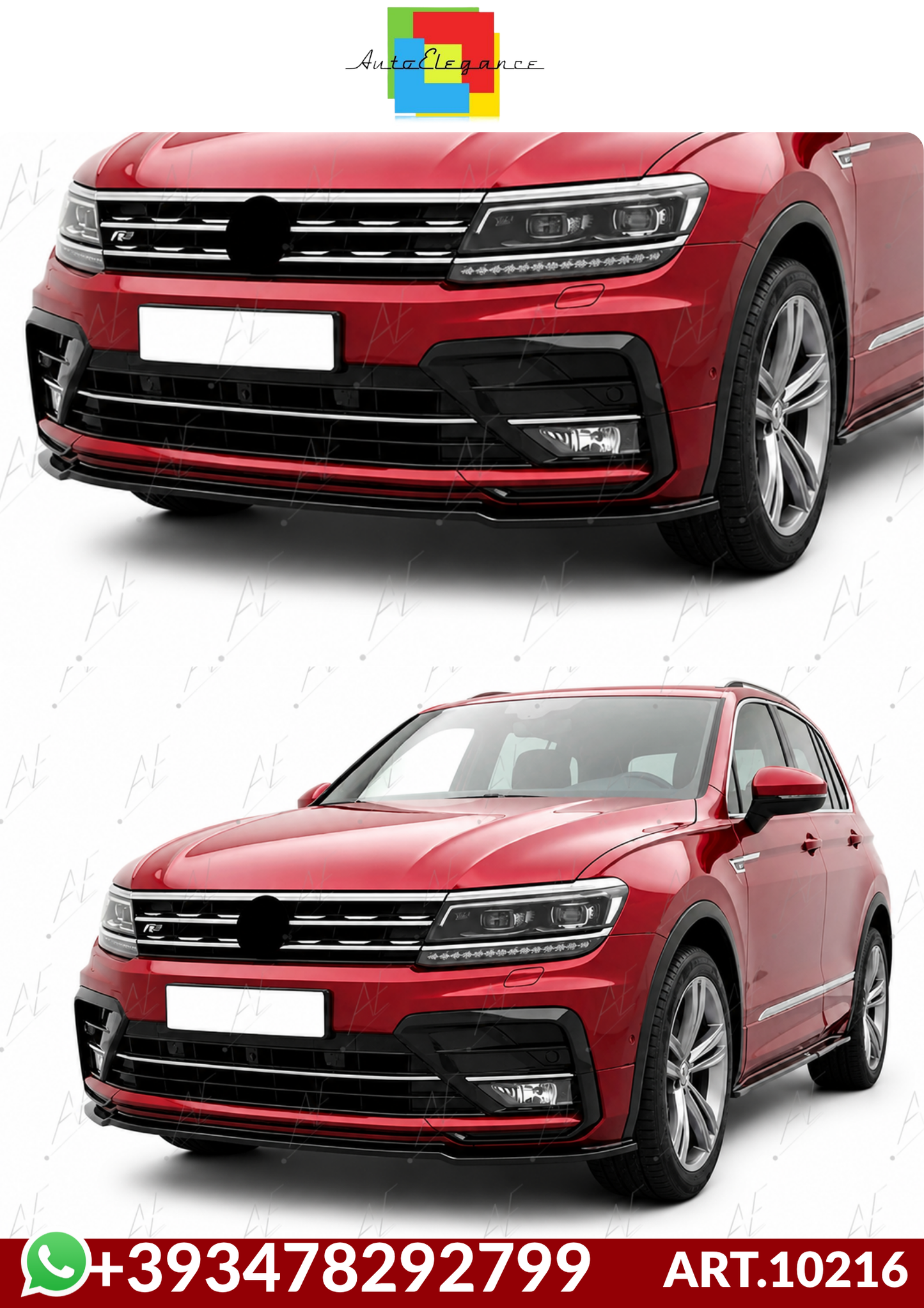 💕ART.10216 SPLITTER  Tiguan MK2 R-Line 2015-2020💕