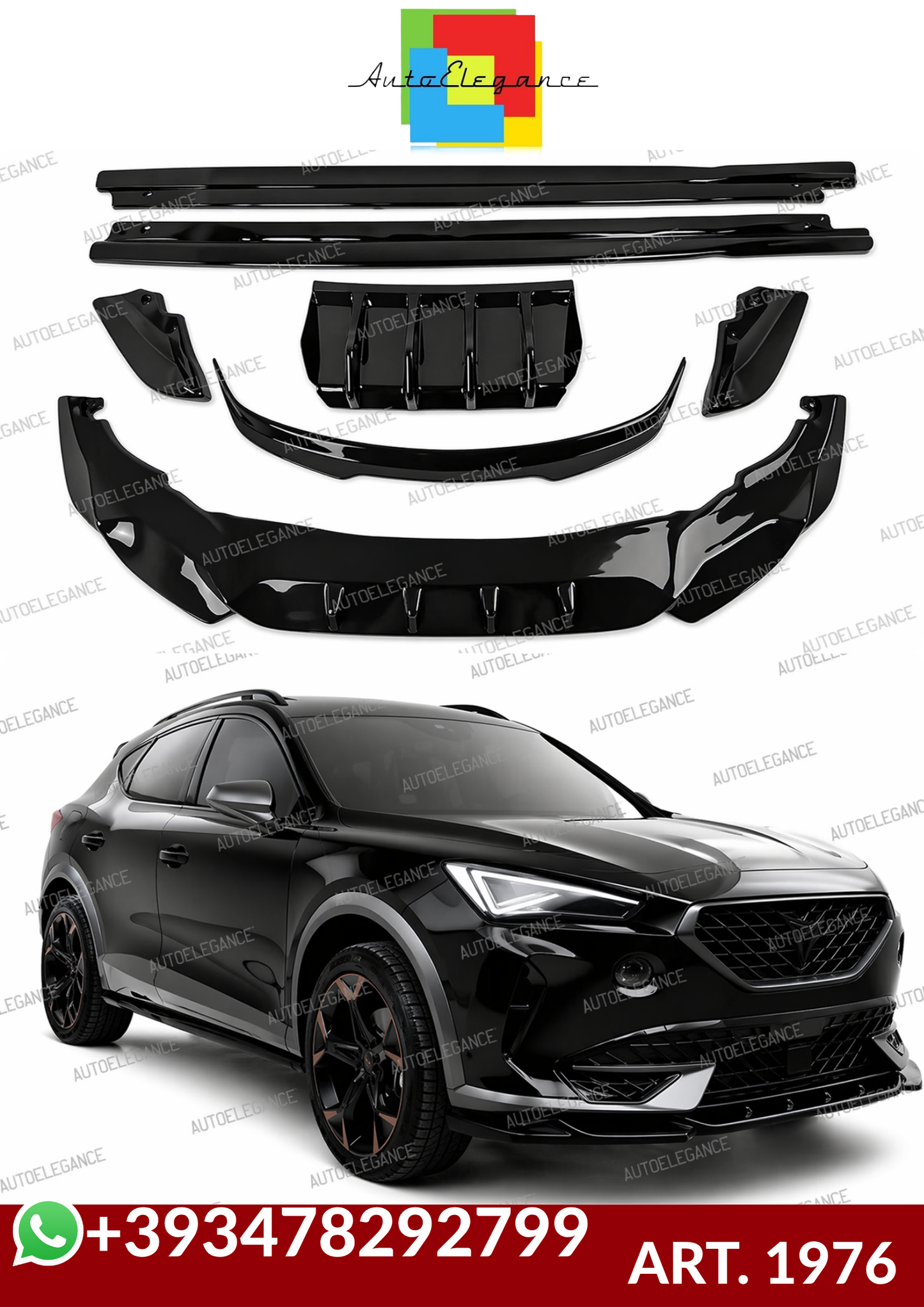💕ART. 1976 BODYKIT CUPRA FORMENTOR 2020+ NERO LUCIDO💕
