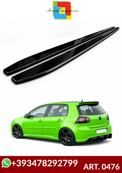💕ART.0476 SOTTO MINIGONNE VW GOLF V 185CM NERO  LUCIDO💕