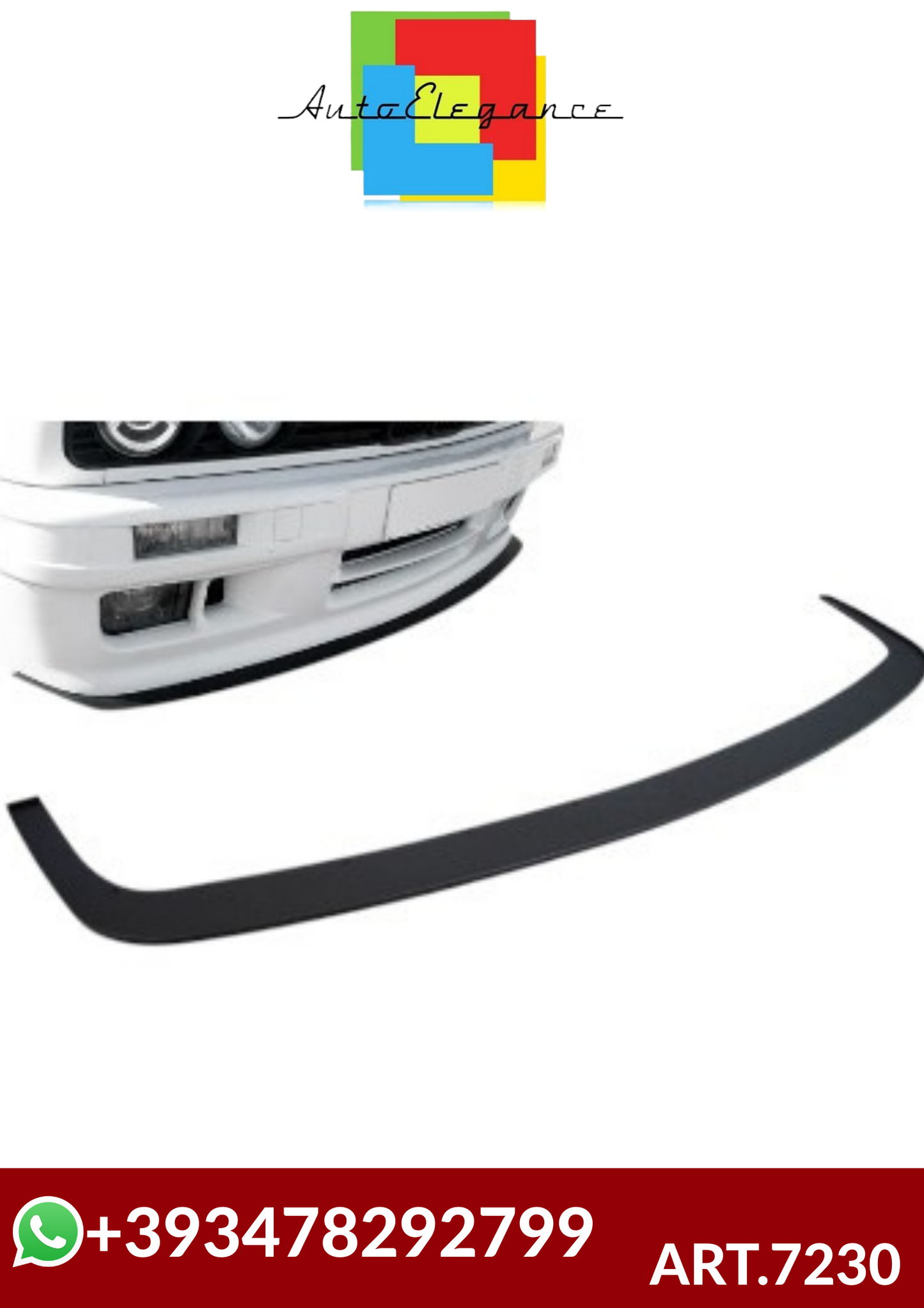💕ART.7230 SPLITTER ANTERIORE STILE "SPORTIVO" per BMW E30 82-90💕