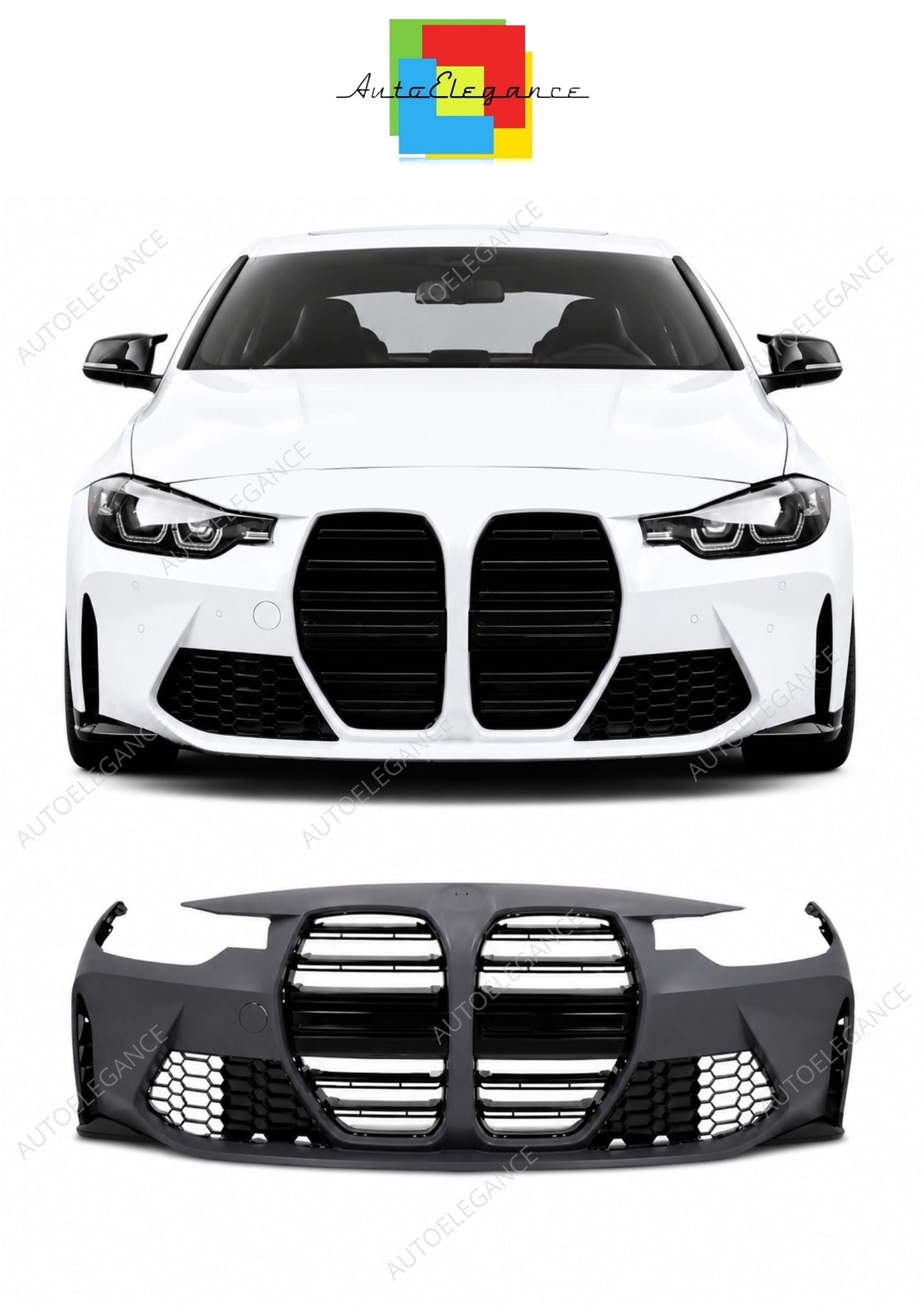 💕 Paraurti Anteriore Adatto per BMW F30 F31 11-19 Look M3 G80 💕