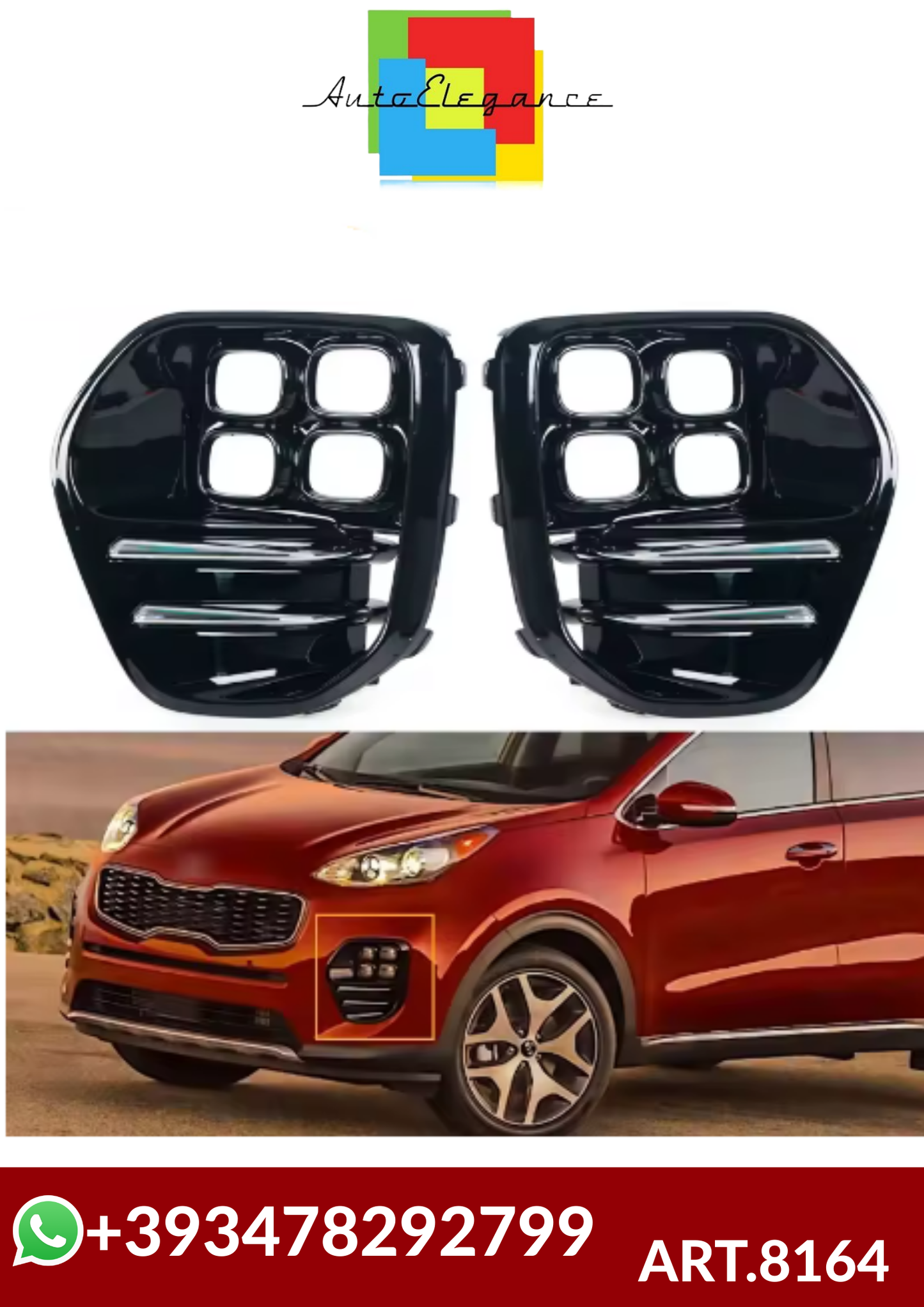 💕ART.8164 GRIGLIE FENDINEBBIA  KIA Sportage 💕