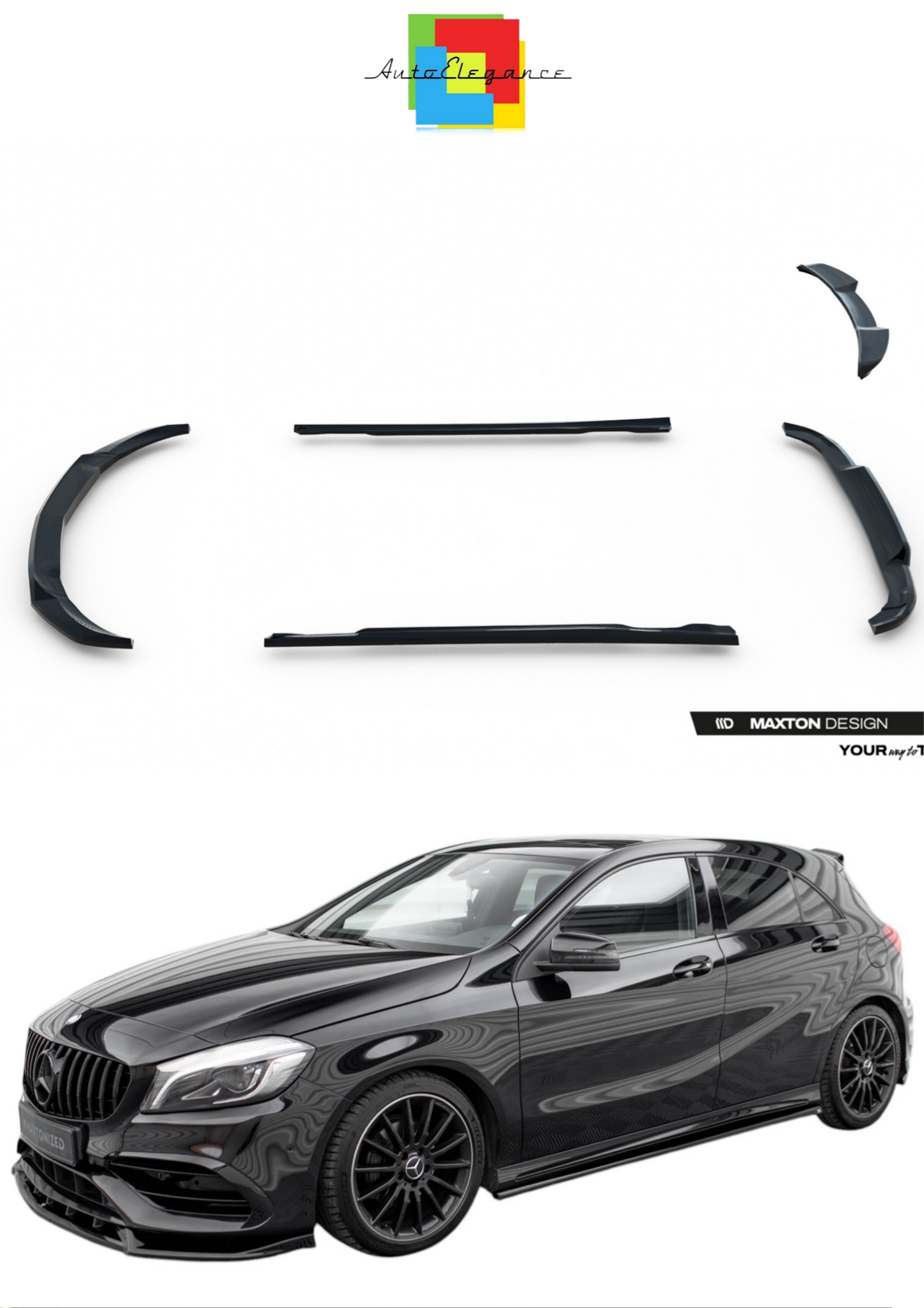 💕Bodykit adatto per  Mercedes-Benz A AMG-Line W176 Facelift💕