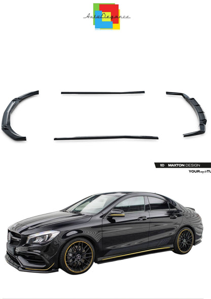 SPLITTER SUITABLE FOR VW GOLF 8 GTI GTD RLINE LOOK GLOSSY BLACK SPORTY DESIGN 