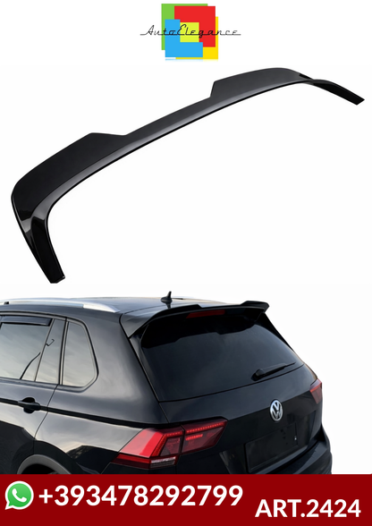 💕ART.2424 SPOILER VOLKSWAGEN TIGUAN MK2 R-LINE 2015-2020 NERO LUCIDO 💕