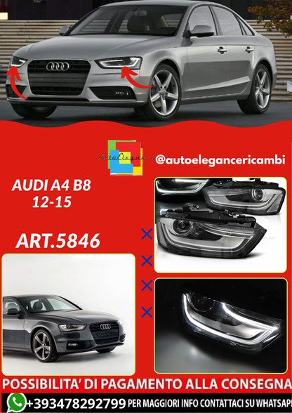ART.5846 FARI ANTERIORI AUDI A4 B8 12-15
