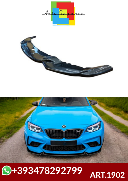 💕ART.1902  SPLITTER BMW SERIE 2 F87 M2 2016-2020 NERO LUCIDO  💕