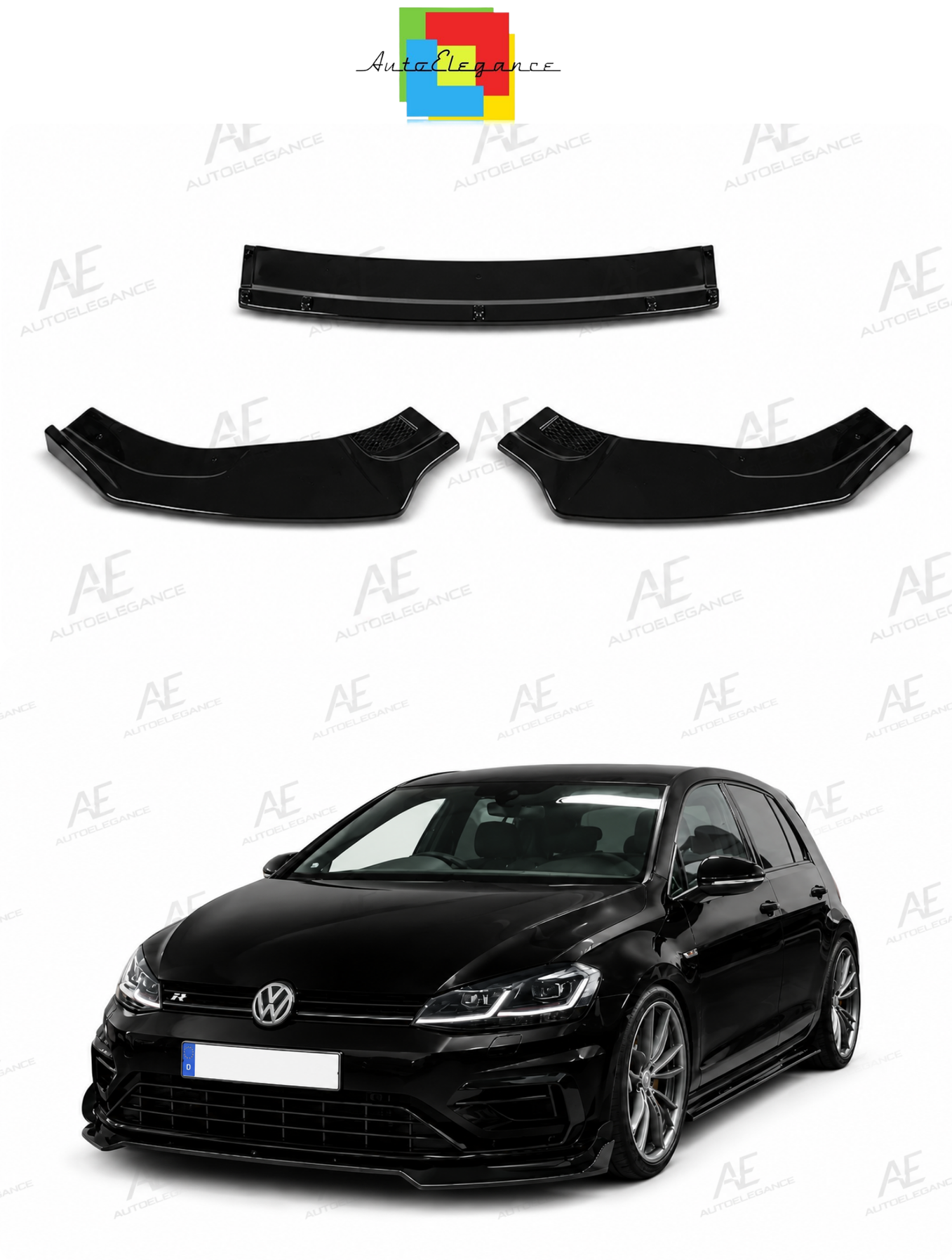 👉SPLITTER - VW Golf 7/7.5 (2012-2019) Nero lucido👈