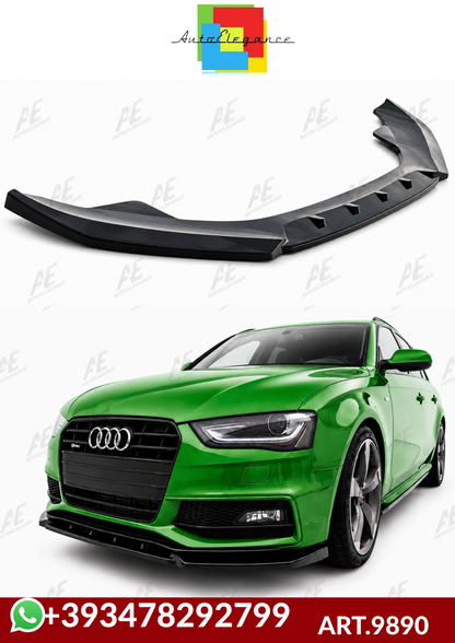 💕ART.9890 Splitter Audi A4 S B8 FL 2012+ nero lucido solo per paraurti sline 💕