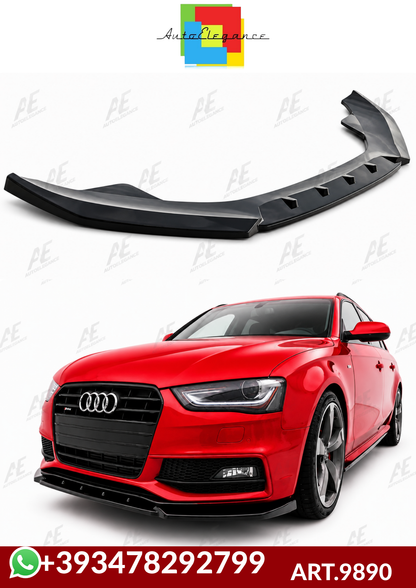 💕ART.9890 Splitter Audi A4 S B8 FL 2012+ nero lucido solo per paraurti sline 💕