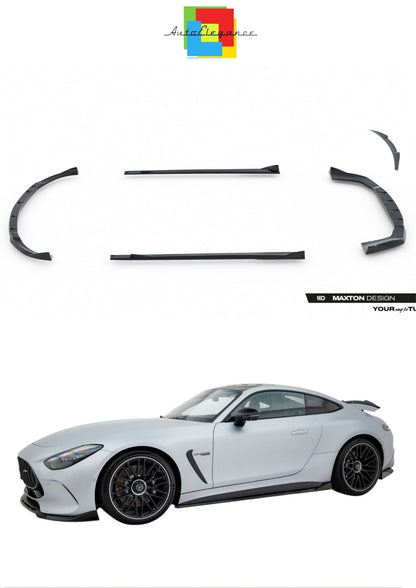 SPLITTER SUITABLE FOR VW GOLF 8 GTI GTD RLINE LOOK GLOSSY BLACK SPORTY DESIGN 