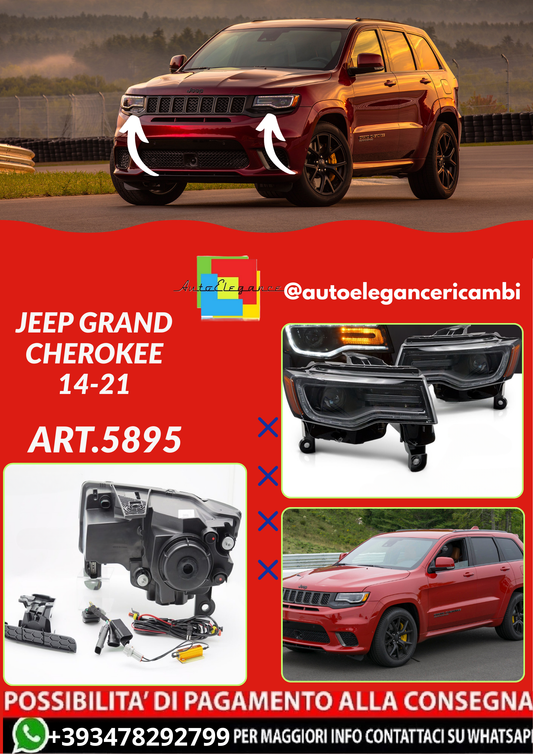 💕ART.5895  FARI ANTERIORI JEEP GRAND CHEROKEE 14-21💕