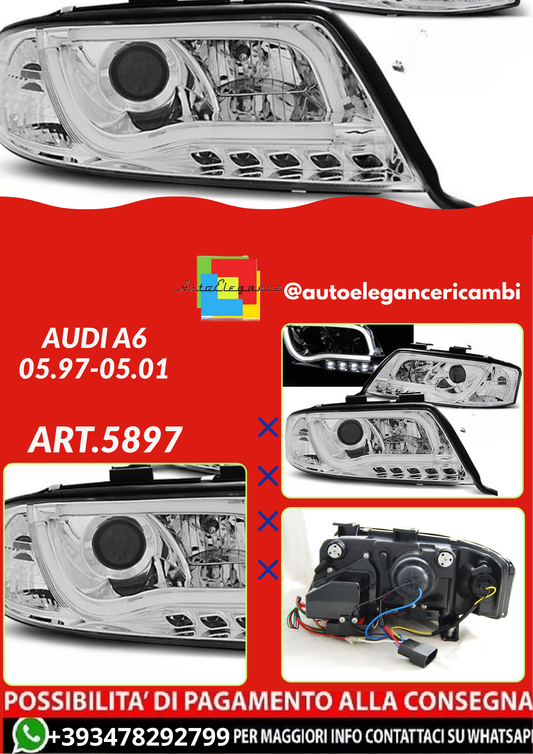 ART.5897 FARI ANTERIORI AUDI A6 05.97-05.01