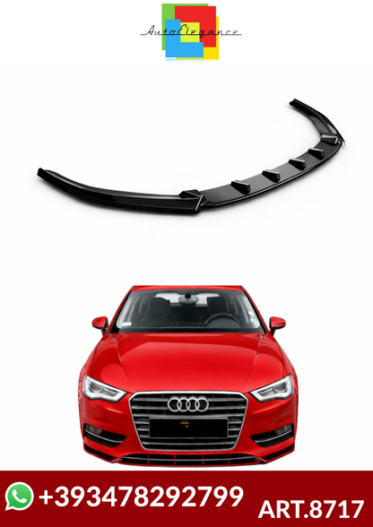 💕ART.8717 SPLITTER AUDI A3 2012-2019 NERO  LUCIDO💕