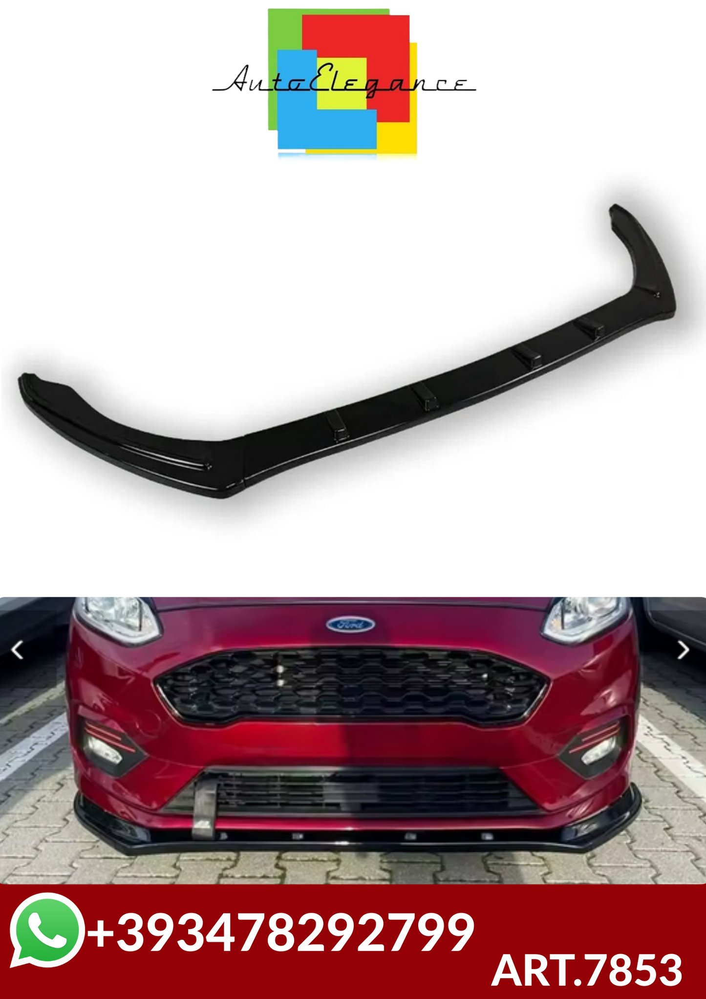 💕ART.7853 SPLITTER Ford Fiesta MK8 ST / ST-Line 2017-2021💕