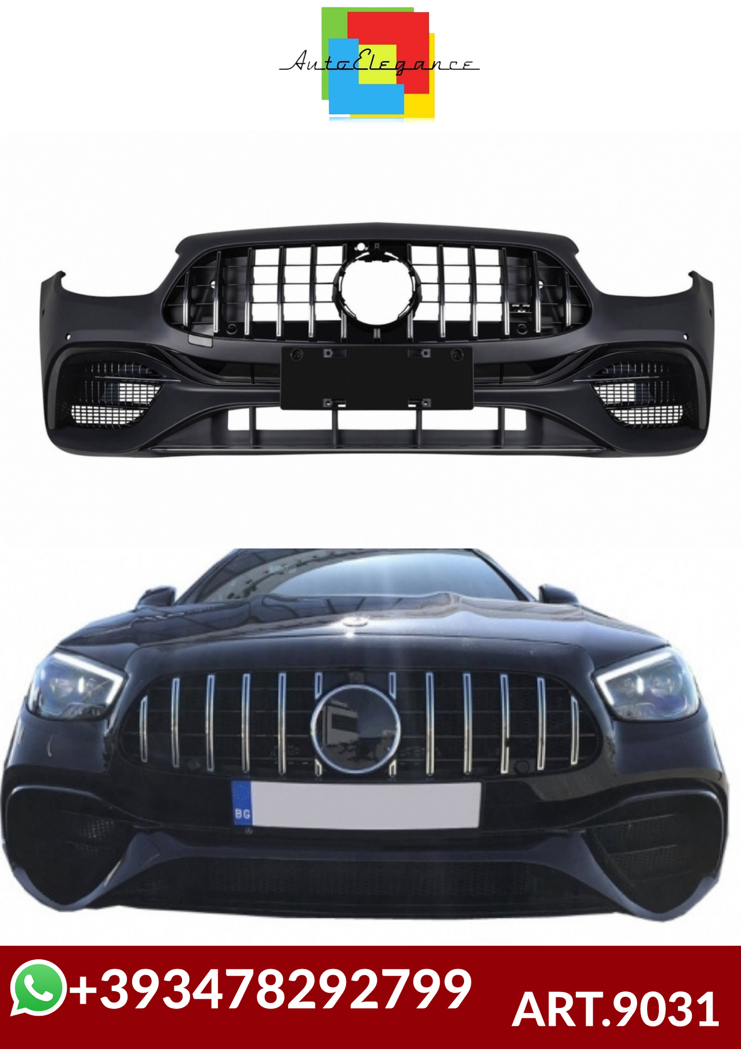 💕ART.9031 PARAURTI ANTERIORI Mercedes E-Class W213  Facelift 2020+ design E63💕 (Copia)