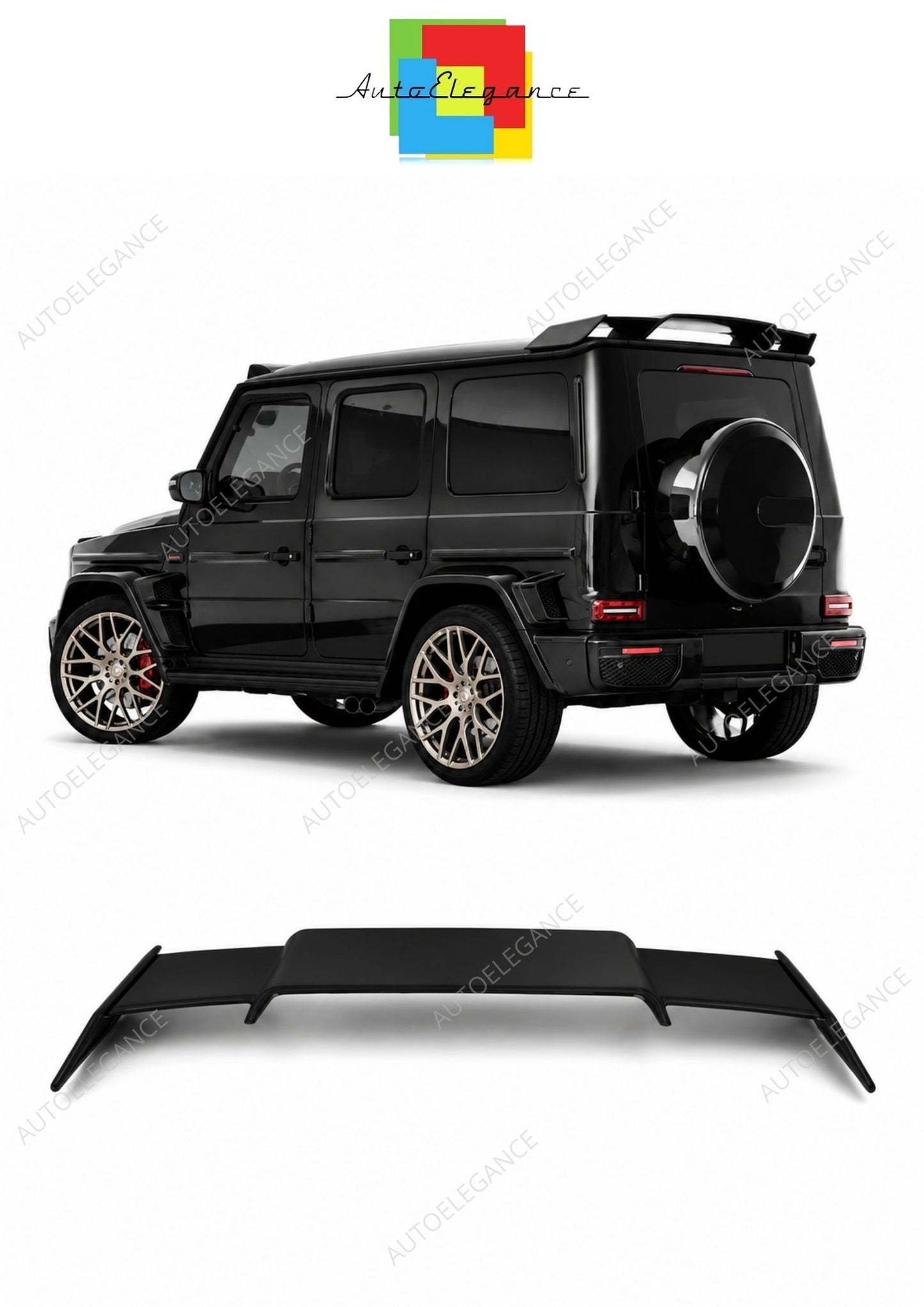 💕 Spoiler Tetto Adatto per Mercedes Classe G W463 W464 89-18 Brabus Opaco 💕
