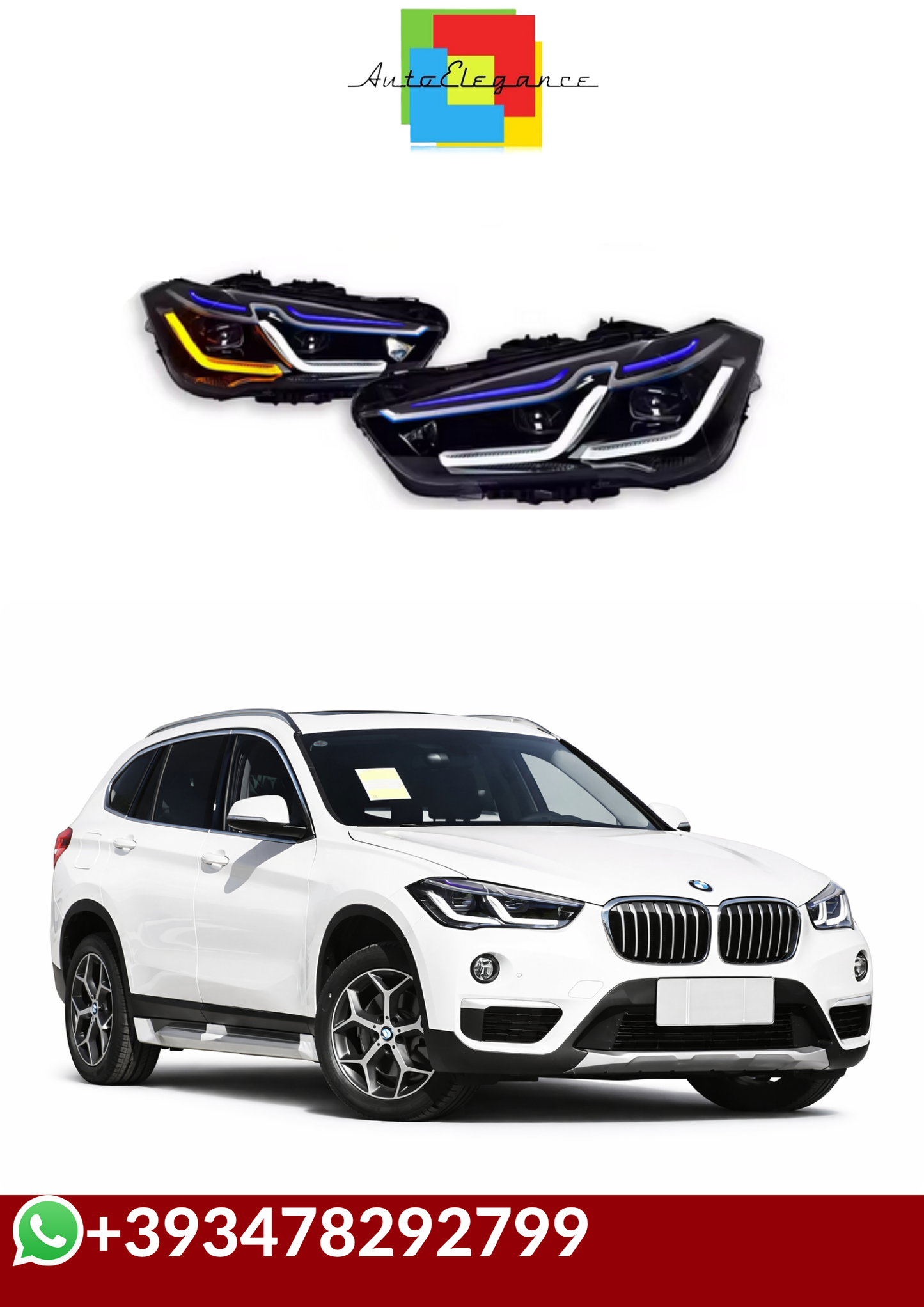 💕FARI  ANTERIORI FULL  LED  BMW X1 F48 💕