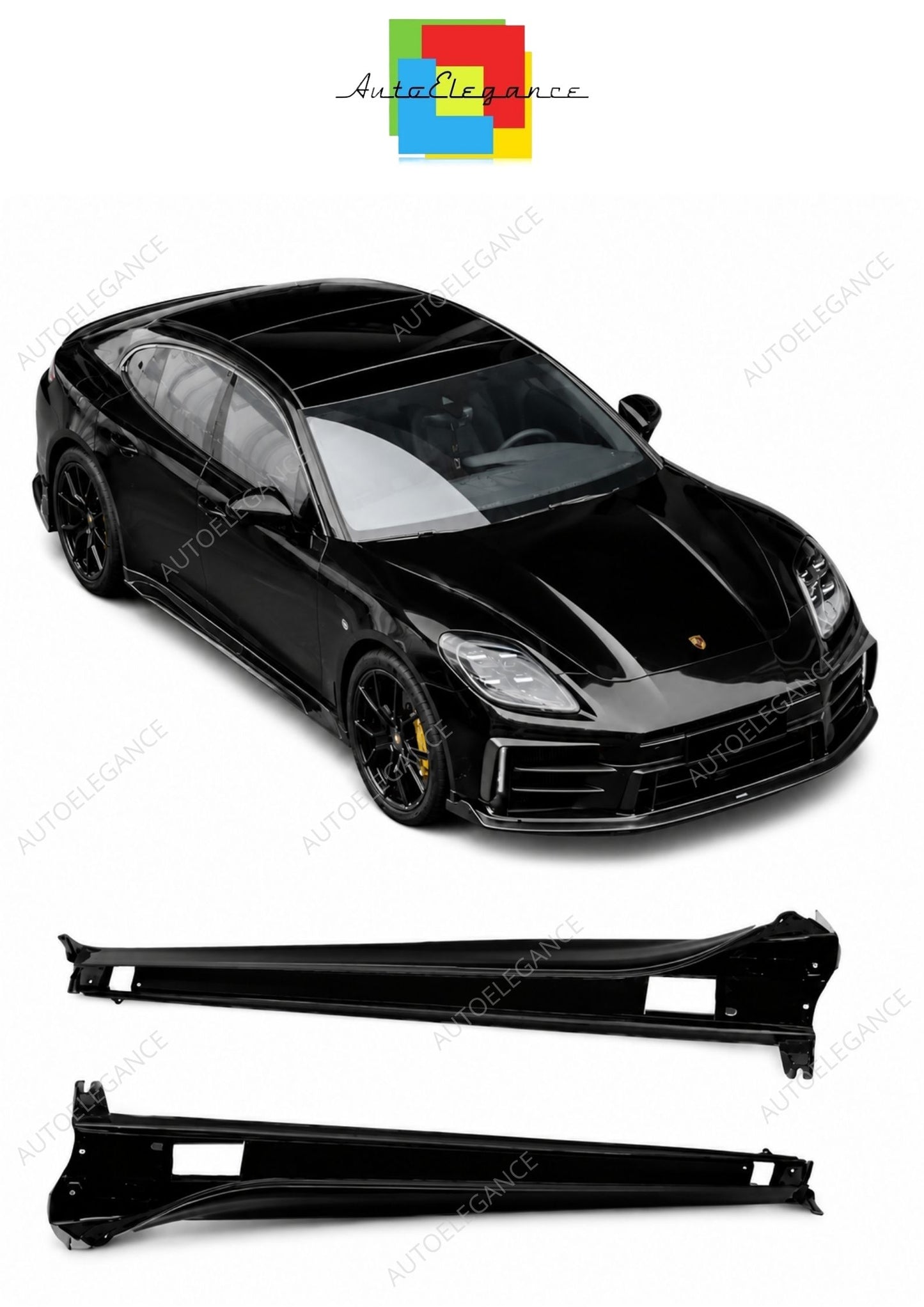 💕 Prolunghe Paraurti Adatto per Porsche Panamera 24-25 Look Turbo 💕