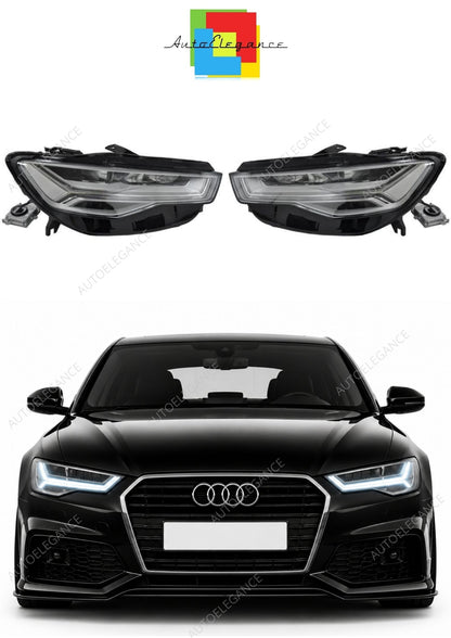 💕COPPIA FARI A6 C7 2015-2018 ADATTO PER XENON DI SERIE LOOK MATRIX 💕