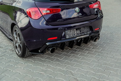 💕ART. 1924 +ART.1954 DIFFUSORE+ FLAPS ALFA ROEMO GIULIETTA NERO LUCIDO💕