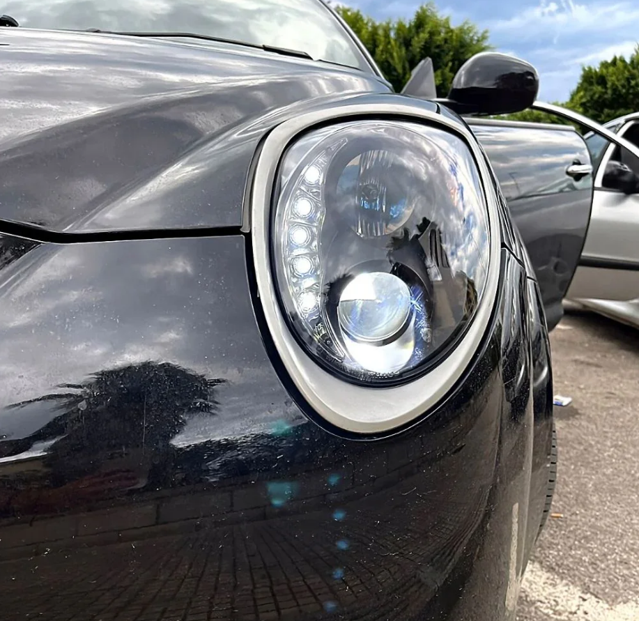 ART.5476 FARI ANTERIORI ALFA ROMEO MITO 08-19 TRU DRL BLACK