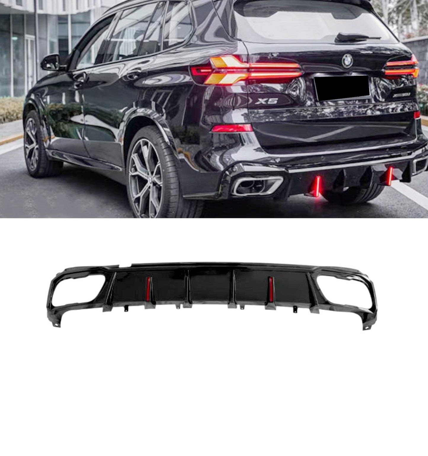 💕DIFFUSORI   BMW X5 G05 LCI M SPORT NERO  LUCIDO 2024+ 💕