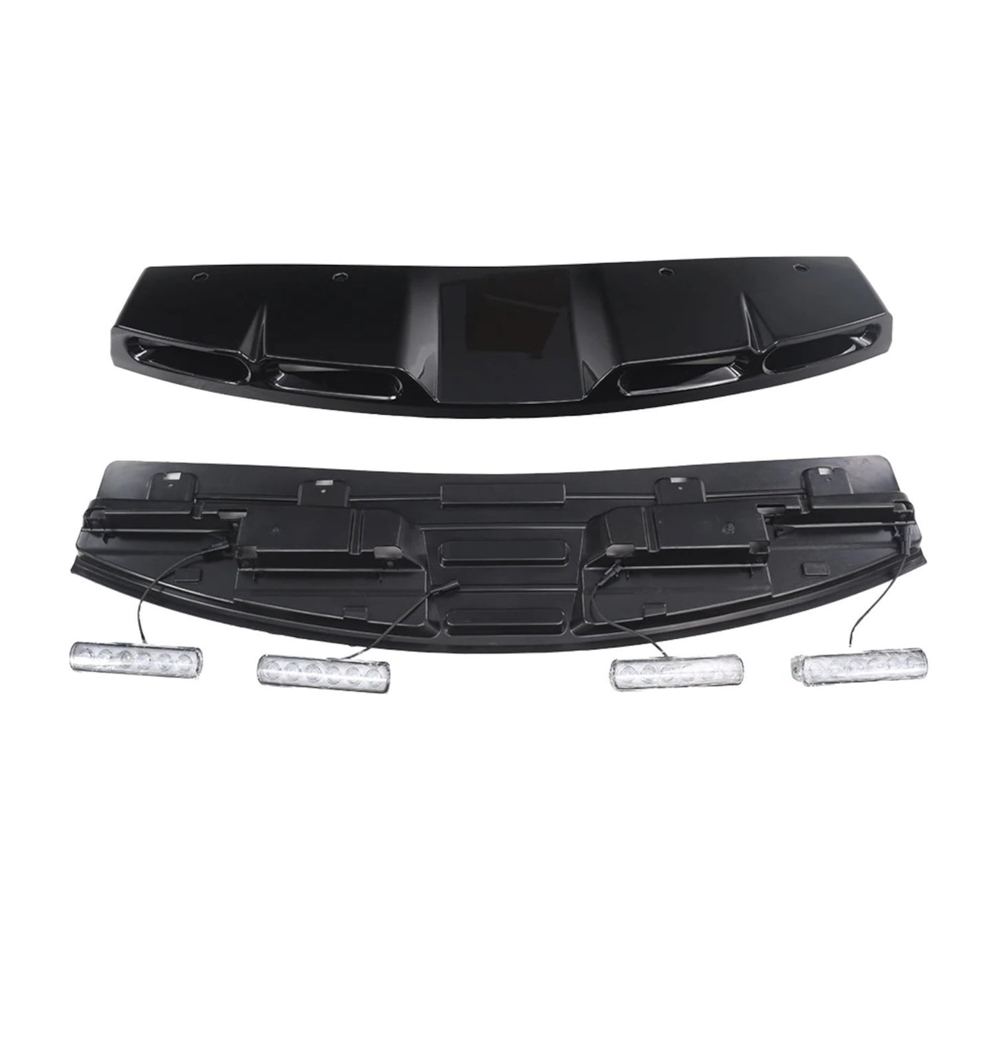 💕BARRA LUCI LED TETTO ANTERIORE  LAND ROVER DEFENDER L663  NERO LUCIDO 💕