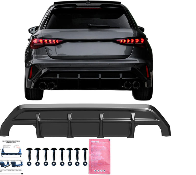 ART.7552 Diffusore AUDI A3 S-Line/S3 8Y (Sportback) Facelift 2025+