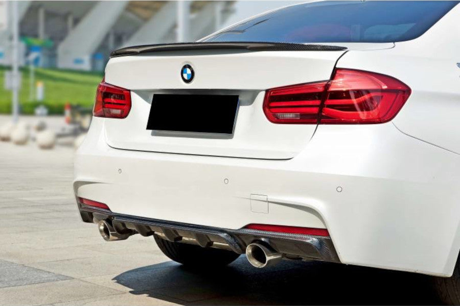 ✨DIFFUSORE NERO LUCIDO ADATTO PER BMW 3 F30 F31 2011-2018 Sedan Touring✨