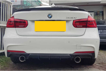 ✨DIFFUSORE NERO LUCIDO ADATTO PER BMW 3 F30 F31 2011-2018 Sedan Touring✨