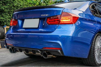 ✨DIFFUSORE NERO LUCIDO ADATTO PER BMW 3 F30 F31 2011-2018 Sedan Touring✨