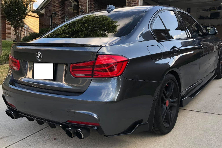 ✨DIFFUSORE NERO LUCIDO ADATTO PER BMW 3 F30 F31 2011-2018 Sedan Touring✨