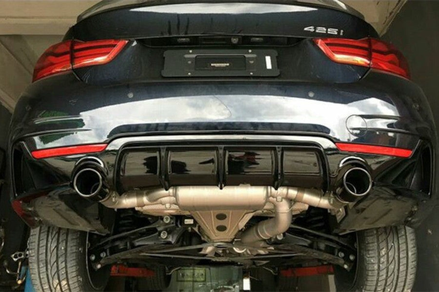 GLOSS BLACK DIFFUSER FOR BMW 4 F32 F33 F36 2013-2020 Coupe Cabrio Gran Coupe