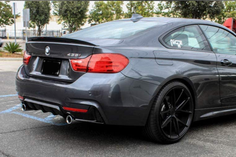 GLOSS BLACK DIFFUSER FOR BMW 4 F32 F33 F36 2013-2020 Coupe Cabrio Gran Coupe